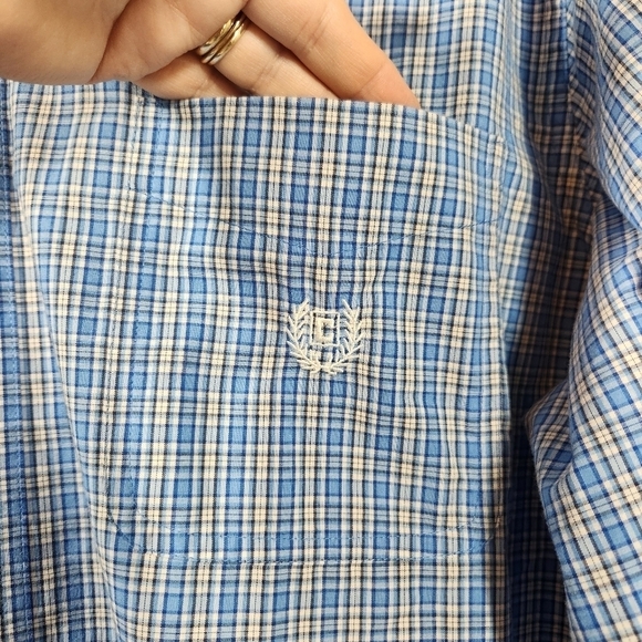 Chaps Plaid Button Down Shirt Mens, sz XL - Picture 4 of 6